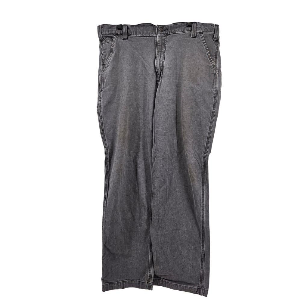 Carhartt Mens Relaxed Fit Rugged Flex Canvas Work Pants 38x30 Utility‎ Gorpcore